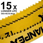 Replacement Hacksaw Blades  10 Pack  18 Tpi Bi-metal Hss 12 