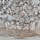 Magnificent 10  Tall Ornate Christmas Silverplate Candle Holders From Godinger