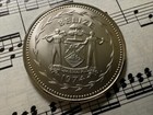 Belize 10 Dollars 1974-fm  m  Km45 Cu-ni Great Curassow Matte Minted 4 726 Rare 