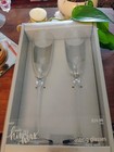 2018 Studio His   Hers Bride   Groom Fluted Cylinder Toasting Glasses Wedding