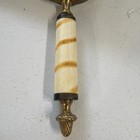 Antique Brass Heavy Magnifying Glass Vintage Magnifier Collectible