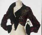  Raspberry Ribbon  Black Mesh Flamenco Tie Top Child  adult Sizes