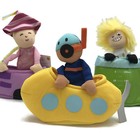 Manhattan Toy  Finger Puppets Pop Out Pals People Scientist Princess Scuba Set 3