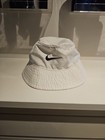 Nike Upf 40  White Bucket Hat Toddler Unisex 100  Polyester Logo
