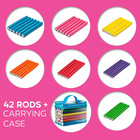 Salon Heatless Flexible Hair Rollers Curlers 42-pack 7  Soft Foam Flexi Twist Cu