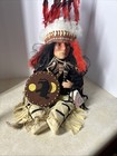 Native American Porcelain  Doll  Name Leila  Indian Limited Edition  18    Sitting