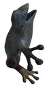 Vintage Patina Metal Frog Toad Statue Vase     Garden Decor Indoor Outdoor