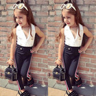 2pcs Toddler Kids Baby Girl Outfits T-shirt Tops pants Casual Clothes Set Outfit
