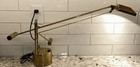 Post Modern 70   s Pendulum Articulating Brass Drafting Table Desk Lamp Vtg Taiwan