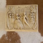 Vintage Reuge Music Box La Traviata Carved Jewelry Box Swiss