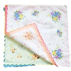 Cocousm Womens Vintage Floral Print Cotton Handkerchiefs Bul