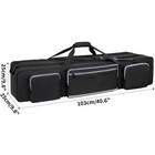 Tripod Carrying Case  Heavy Duty Tripod Bag With Padded Divider Light Stand B   