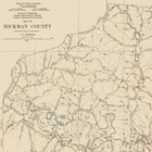 1926 Hickman County Tennessee Map Centerville Tn Historic Wall Art Print