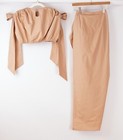 Andrea Iyamah Halima Crop Top   Wrap Skirt Set - Size Xs - Nwt