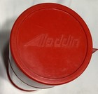 Vintage Aladdin   s Plaid Thermos Bottle No P45c Quart Size Great Shape Glass Line