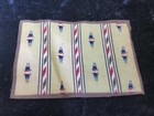 Vintage 1910 s Tobacco Felt Carpet Premium 8  X 5-1 2  