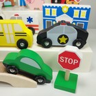 25 Piece Wooden Town   Multi Vehicle Pretend Play Set - Melissa   Doug   Carters