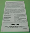 Sharp Color Television 32r-s50 36r-s50 Manual Operating Instructions Original