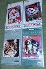 Vintage Lot Of 6 Wonderart Latch Hook Kits Cat Snowman Santa Puppy Natura