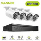 Sannce 4k 8ch Nvr 5mp Poe Security Ip Camera System 2-way Audio Human Detection