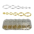 Gold   Silver Double Loop Jump Rings For Jewelry Making   Keychains