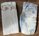 Single Xl Vintage 90s White Plastic Baby Disposable Extra Large Diaper Pamper