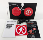 Outdoor Tech Chips 3 0 Wireless  Helmet  Audio Headset Easy One Touch Red Ot0054