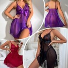 Babydoll Lingerie underwear Sexy Women s Nightwear Dress Lace Sleepwear G-string