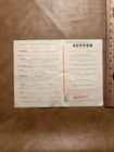 1945 Fred Harvey Train Station Menu Aid To Wings Identification St  Louis