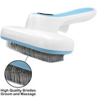 Pets First Self Cleaning Slicker Brush For Dogs   Cats Premium Dog Brush