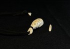 Eskimo Pendant With Sewing Needle Reproduction     Inuit Style Handcarved Jewelry