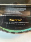 Vintage Welltron 2001 8 Track Player  Am fm Radio Orange Color