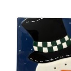 St  Nicholas Square Snowman Wall Decor Winter Christmas Holiday Ceramic 7x7