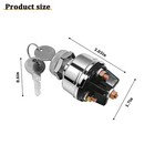 Car Ignition Switch With Keys  4 Position Waterproof Vehicles Engine Starter