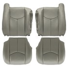 For 2003 2004 2005 2006 Chevy Silverado Tahoe Gmc Sierra Front Seat Cover Gray