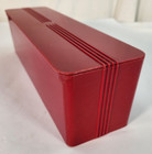 Vtg Mid Century Plastic Jewelry Fridge Box Atbco Red Storage Container Trinket