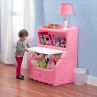 Step2 Pink Lift   Hide Bookcase Storage Chest For Kids  Toys   Books