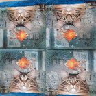 2 Individual Paper Decoupage Beverage Napkins - Cat And Fish