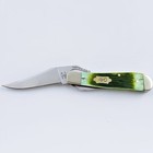 Case Xx Russlock 61043 Barnboard Jig Lime Green Bone Stainless Pocket Knife