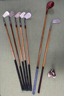Restored And Playable Vintage Hickory Shaft Spalding Golf Set Of 7 Clubs