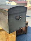 Antique Primitive Some Top Chest Box Early Surface 18th Folk Art Paint