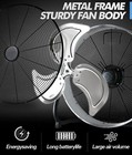 18  Large Camping Battery Operated Fan Portable Cordless Rechargeable Drum Floor