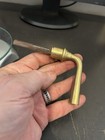 Vintage Arts Craft Deco Screen Storm Door Cast Brass Door Knob Latch Handle