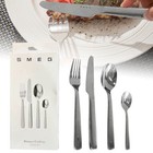 Smeg 4 Piece Western Tableware Set With Knife  Spoon fork Stainless Steel Set Cw