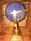 Lapis Lazuli World Globe  Mother Of Pearl  Amethyst  African Jade  Tigerseye 12   