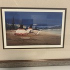 Gale Running Wolf Sr Painting    evening Camp    Print Art Signed Matted Framed
