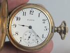 1900s Elgin 15 Jewels Mechanical Small Hunter Pocket Watch  beautiful Case 