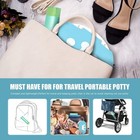 Portable Travel Potty Chair Liners Bags Universal With Drawstring  90 Pc