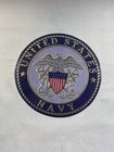 United States Navy Quilt Block     Veteran Patriotic Material Military Seal Patch