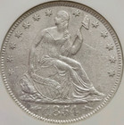 1854-o Seated Liberty Half Dollar Arrows 50c Ss Republic Shipwreck Effect Ngc